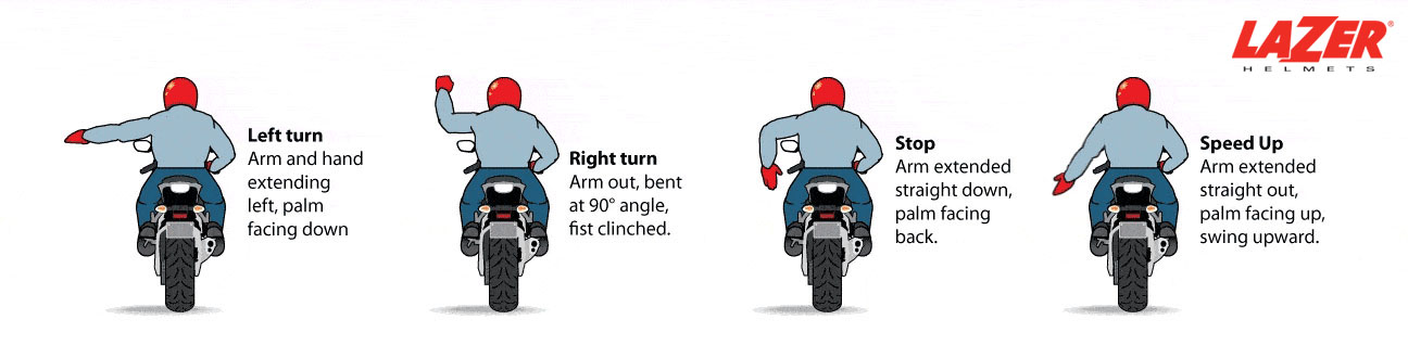 Motorcycle Hand Signals for Bikers: 16 Common Arm Signs