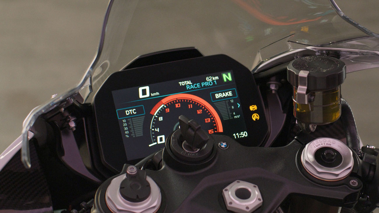 BMW S1000RR dashboard