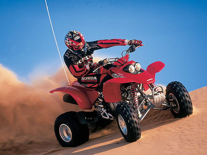Honda TRX 400Ex drive on sand