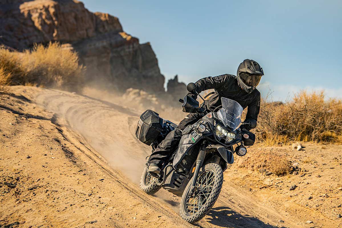 Kawasaki KLR 650 action