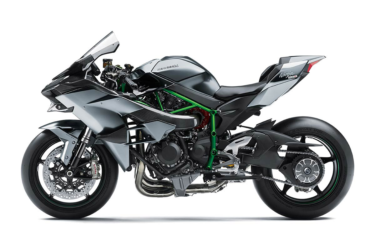 Kawasaki Ninja H2R greay color