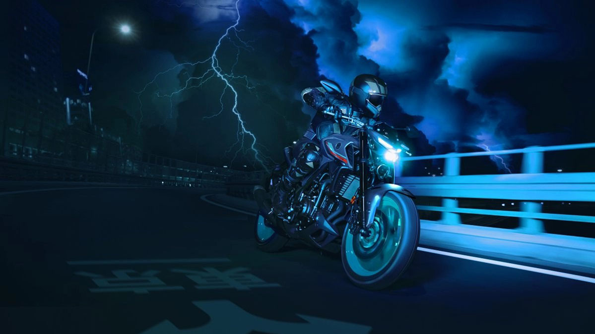 Yamaha MT-03 action