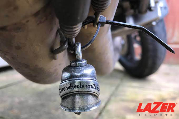 Guardian Bell on Motorcycle